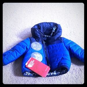 NWT infant boys North Face reversible jacket
